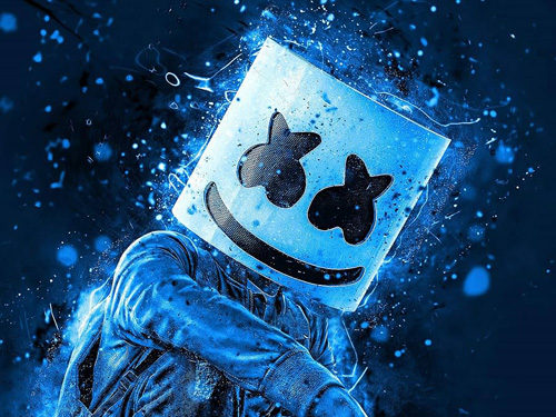 Marshmello Kür auf Musik